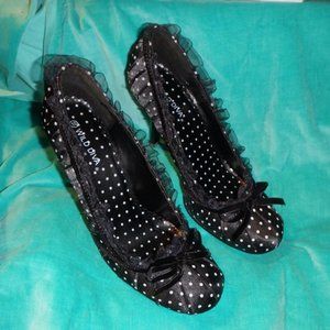Wild Diva Girl-15 Black Dress High Heel Pump Shoes